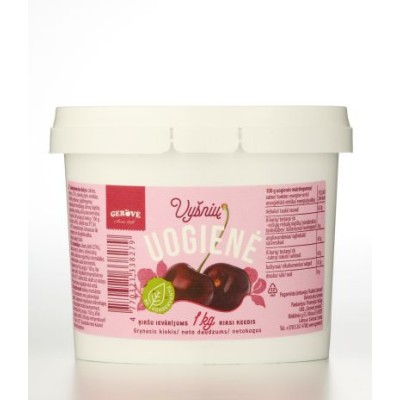 Uogienė vyšnių SKANOVĖ, be konservantų, 1 kg